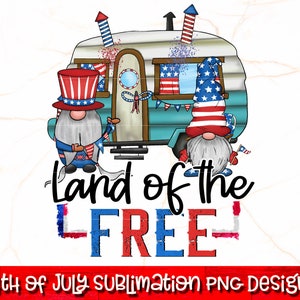 Pays Du Pays Gratuit PNG | Sublimation du 4 juillet | 4 juillet PNG | Sublimation des gnomes du 4 juillet | États-Unis Liberté PNG | Fête de l'indépendance png