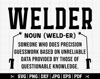 Welder Definition SVG, Welder SVG, Welding Price Chart SVG, Welding Cricut, Welder Png, Welder Quote, Welder Cut File - Commercial Use