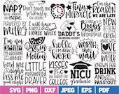 Baby Bundle SVG, Newborn SVG Bundle, Baby Shower SVG Bundle, Cute Baby Quotes & Saying, Toddler Svg Cut Files | Cricut - Silhouette - More