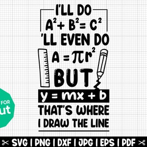 Funny Math SVG, Classroom Sign Svg, Math Mug Svg, Math Teacher SVG - Instant Download - Cut Files