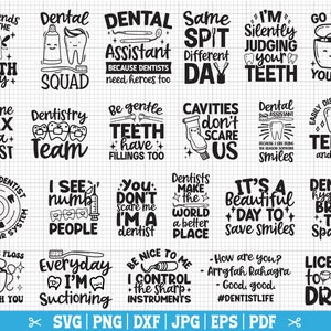 Dental SVG Bundle, Dentist Bundle Svg, Dental Assistant Svg, Dental Png, Dental Hygienist Svg, Commercial Use - Instant Download