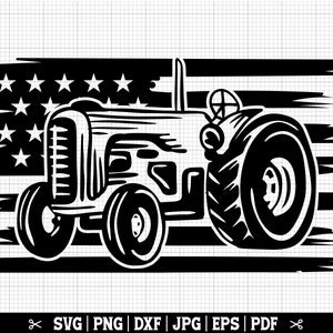 USA Tractor Svg, Tractor SVG, Tractor PNG, Tractor Cut File, Tractor Lover Svg, Tractor Vector, Tractor Clip Art, Instant Download