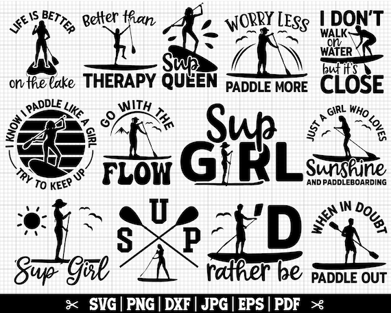 Stand Up Paddling SVG Bundle, SUP svg Bundle, Paddleboarding svg, Stand Up Paddleboard svg cricut, Sup shirt svg, Instant Download