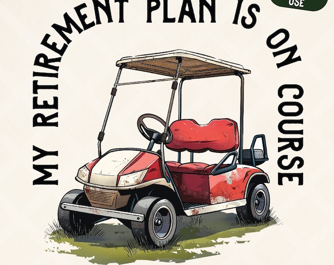 Golfing My Retirement Plan Is On Course Personalized Name 3D Tshirt Gift For Golfer main image 1
