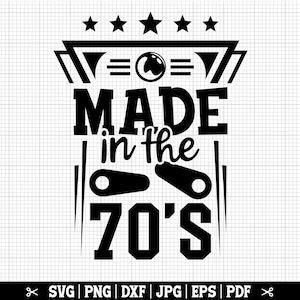 Gemaakt in de jaren 70 SVG, flipperkast SVG, flipperkast SVG, flipperkast leven, flipperkast gamer SVG, flipperkast papa SVG, retro Arcade Games
