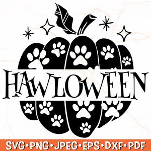 Hawl-O-Ween SVG | Dog Halloween SVG, Halloween Dog Bandana, Funny Dog Halloween, Fall Dog Svg - Instant Download