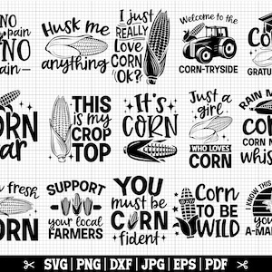 Corn Bundle SVG, Corn Svg, Corn Vector, Corn Png, Corn Farmer Svg, Corn Clip Arts, Corn Lover SVG, Corn Cob Svg, Instant Download