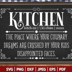 Définition de cuisine Svg | Cuisine drôle Svg | Cuisine Svg | Serviette de cuisine Svg | Plaque de cuisine | Svg drôle de définition | Svg de cuisine de ferme