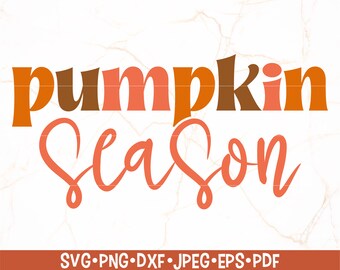 Temporada de abóbora SVG | Outono retrô SVG | Ação de graças SVG | Abóbora SVG | Vibrações de outono SVG | Olá outono SVG | Design de camiseta Fall Girl SVG