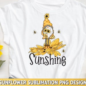 Soleil PNG | Sublimation de nain tournesol | Sublimation tournesol | Tournesol PNG | Sublimation de gnome | Tournesol Clip Art PNG