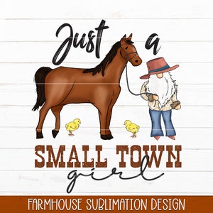 Juste une fille de petite ville PNG | Sublimation de ferme, chemise fille petite ville, fille de la ferme PNG, maman de la campagne PNG, conception de sublimation de cow-girl