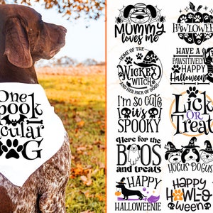 Halloween Dog Bundle SVG | Halloween Dog Bandana SVG | Fall Dog SVG | Halloween Dog Svg, Instant Download - Svg Dxf Png Jpg Eps Pdf