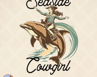 Küste Cowgirl PNG | Küsten Cowgirl PNG | Cowgirl Sommer PNG | Strand Cowgirl Png | Sommer Cowgirl Sublimation | Retro Vintage Sommer png