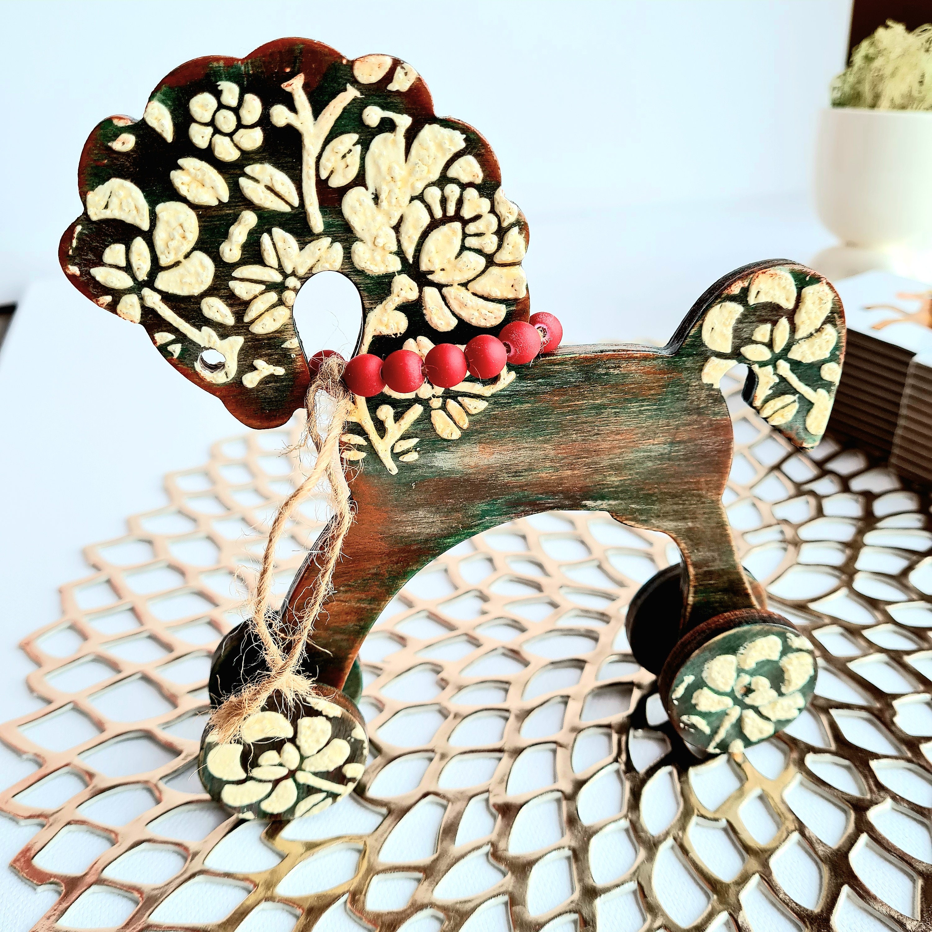 Wood farm animals Rustic horse decor Vintage Wood Toy Wood Etsy