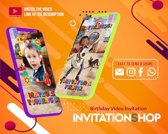 Coco, Coco Video Invitation, coco, Coco invitation, Electronic invitation, Coco Digital invitation, video invitation, birthday