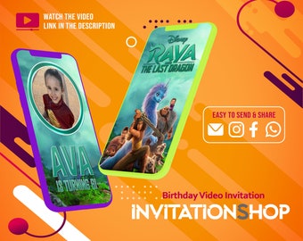Raya and the Last Dragon Birthday Video Invitation (Digital)