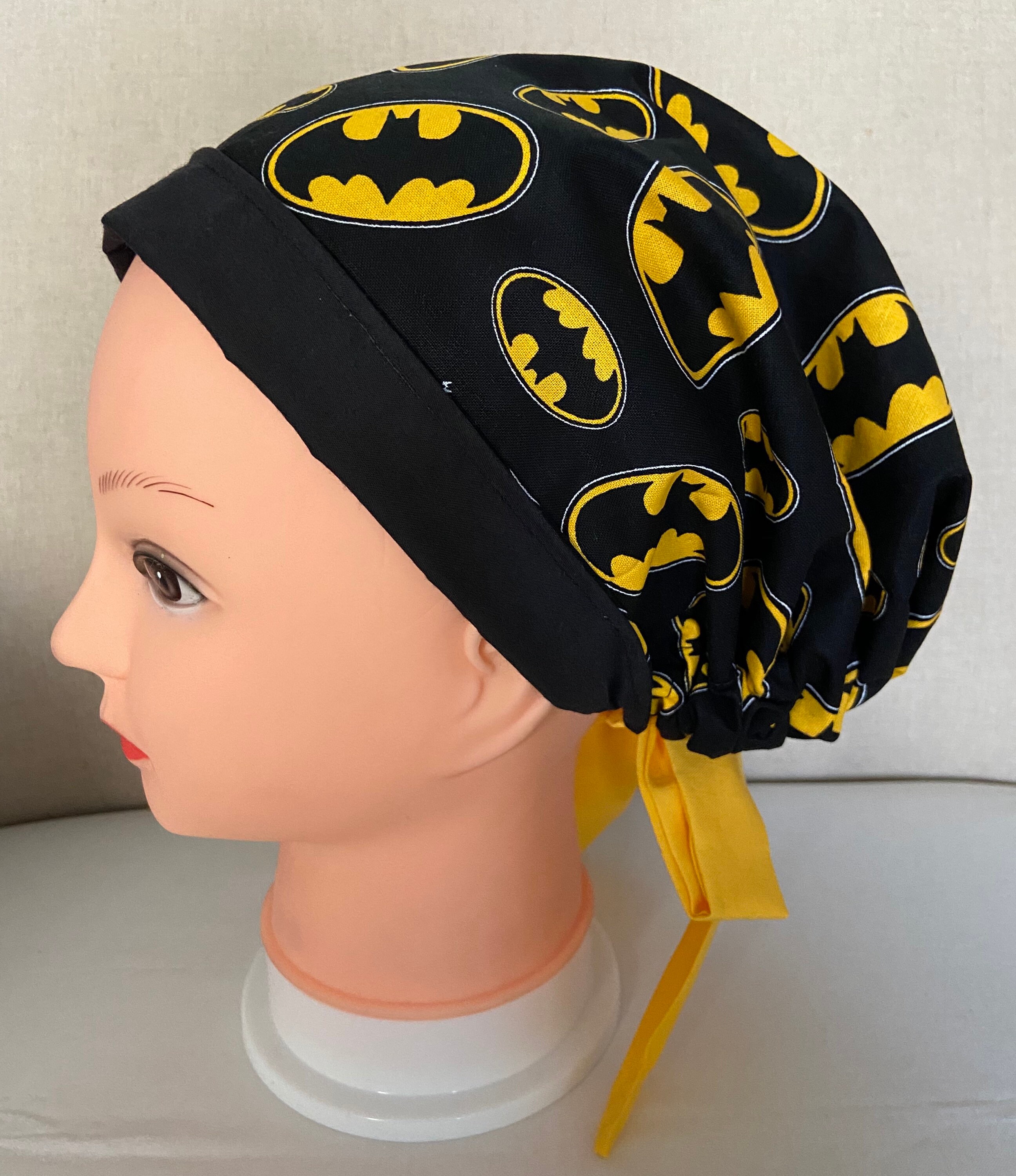 Batman Superhero Medical Nurse Scrub Cap Surgical Hat Head Etsy