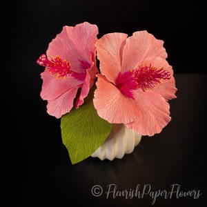 Krepppapier Hibiskus-Pink