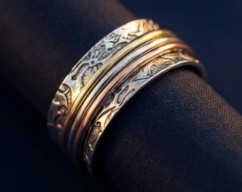 Handmade Multi Material Ring - US Size 7