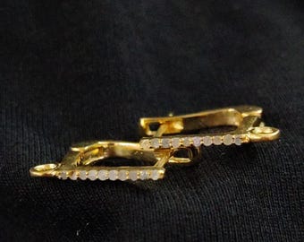 Pave Diamond Stud Earrings: Sterling Silver Jewelry