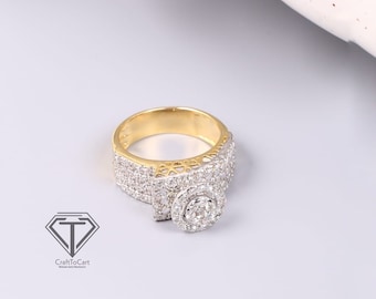 1.58ct Natural Diamond 14K Gold Wedding Ring