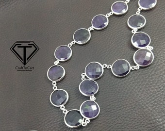 Sterling Silver Amethyst Chain Necklace