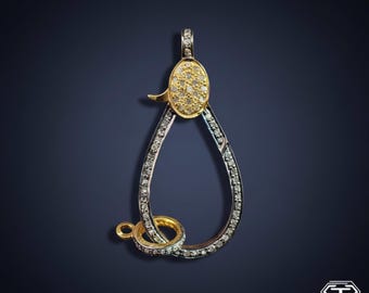 Pave Diamond Lobster Clasp