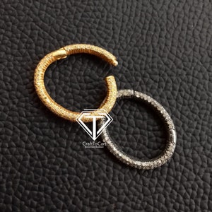 Pave Diamond Oval Clasp, New Clasp, Gold Clasp, Stylish Clasp - Craft To Cart