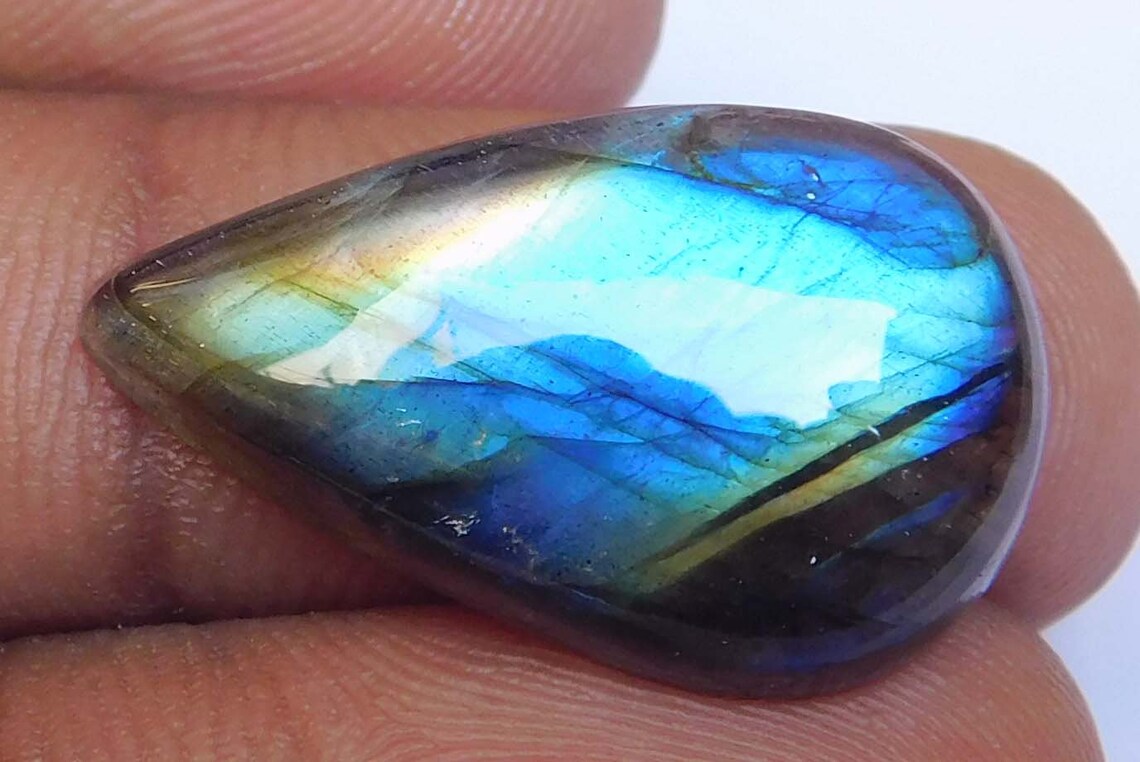 Blue Flash Labradorite Blue Flash Labradorite Cabochon Loose Etsy
