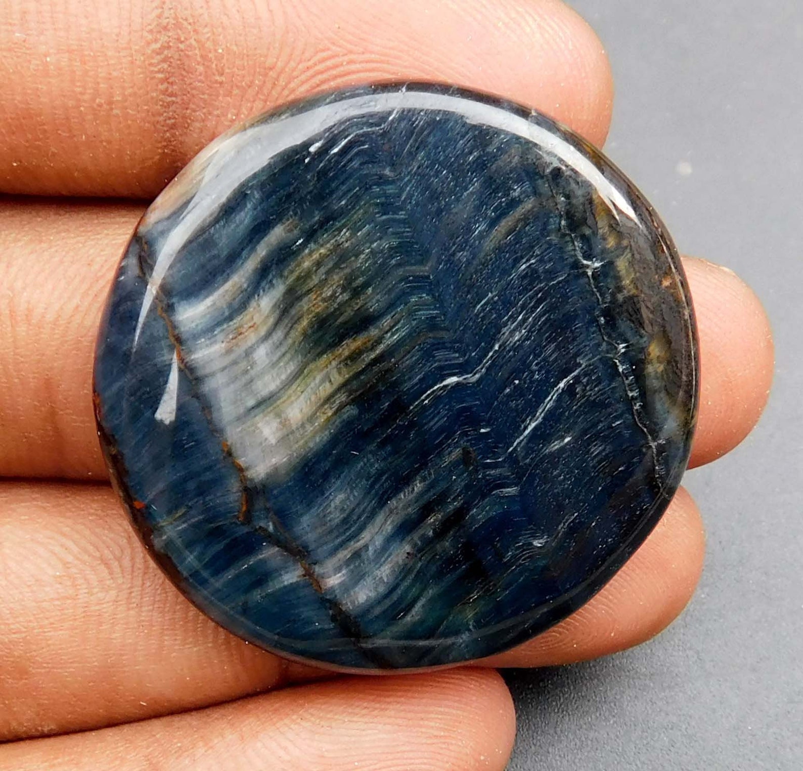 Natural Blue Tiger Eye Rare Cabochon Good Quality Beautiful Etsy
