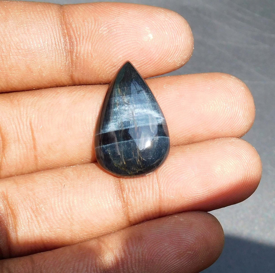 100 Natural Blue Tiger Eye Rare Cabochon Good Quality Etsy