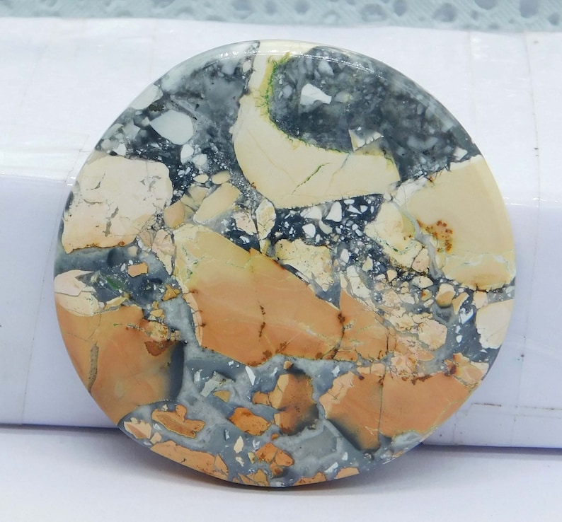 60/% Sell Natural Malingano Jasper Rare Top Quality Handmade Malingano Jasper Cabochon Loos Gemstone Jewelry Making Stone 76Cts 40x40x4mm