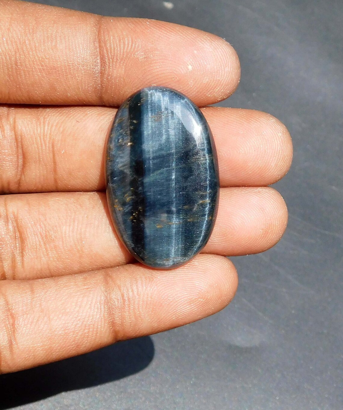 100 Natural Blue Tiger Eye Rare Cabochon Good Quality Etsy
