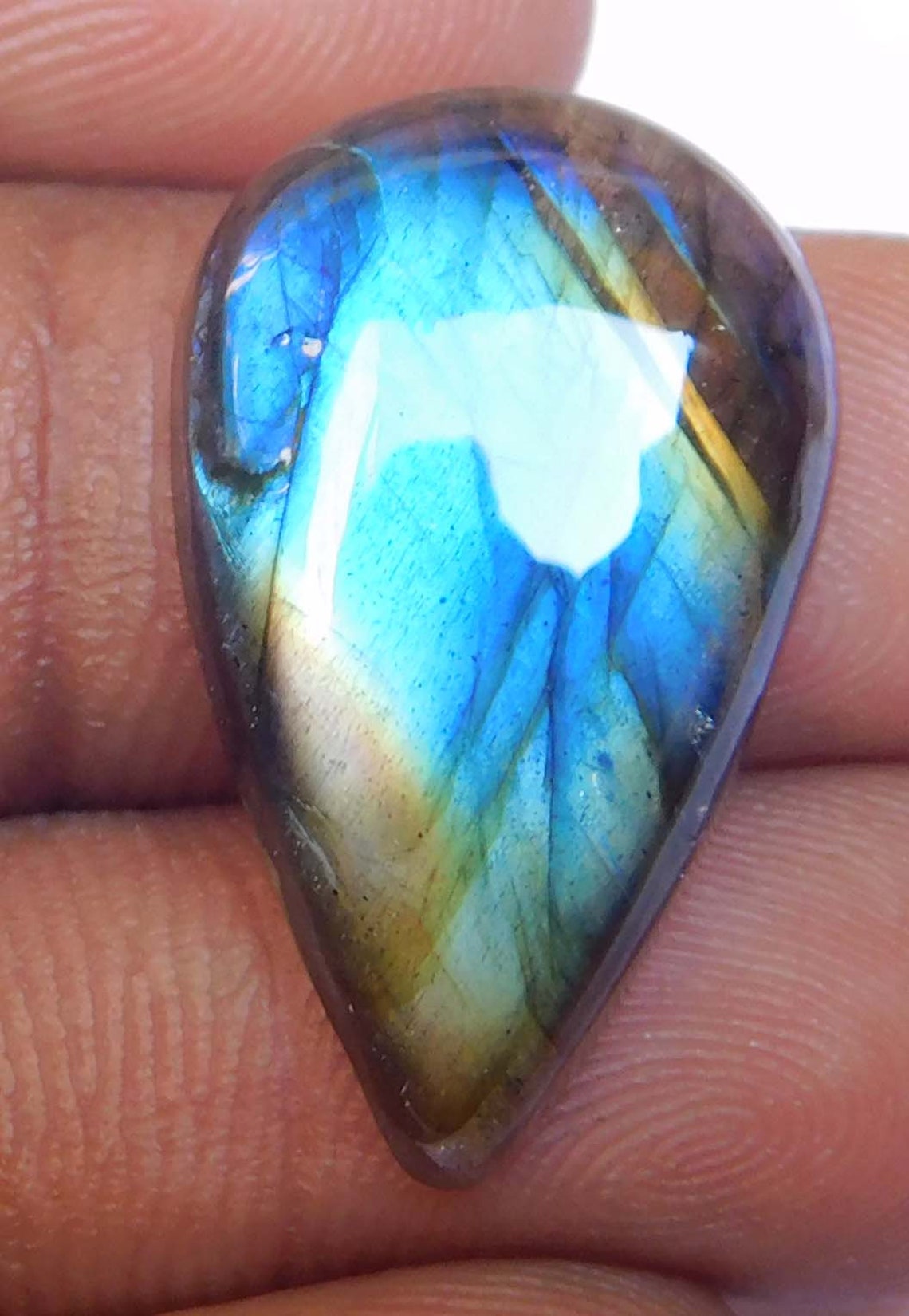 Blue Flash Labradorite Blue Flash Labradorite Cabochon Loose Etsy
