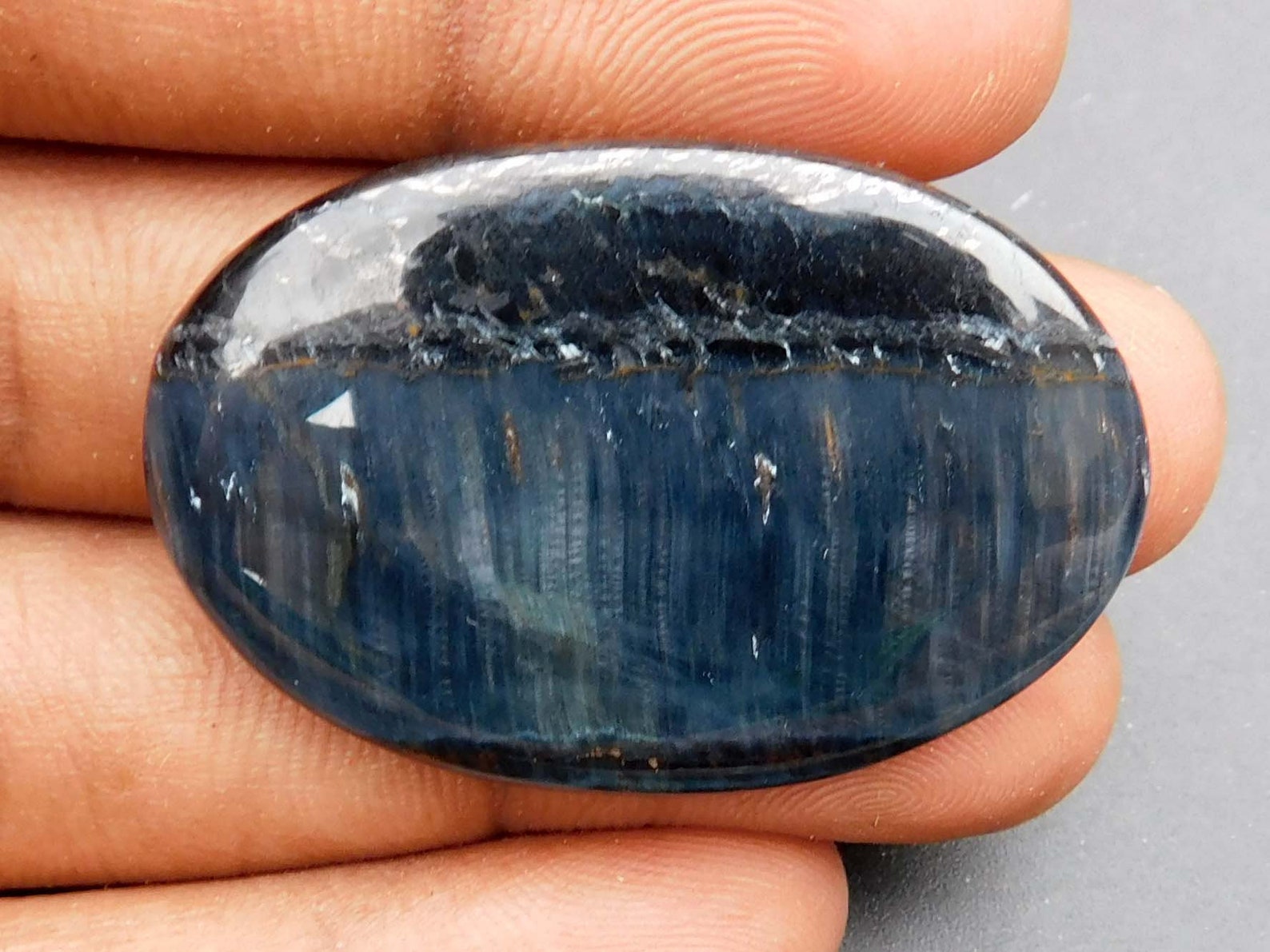 Natural Blue Tiger Eye Rare Cabochon Good Quality Beautiful Etsy