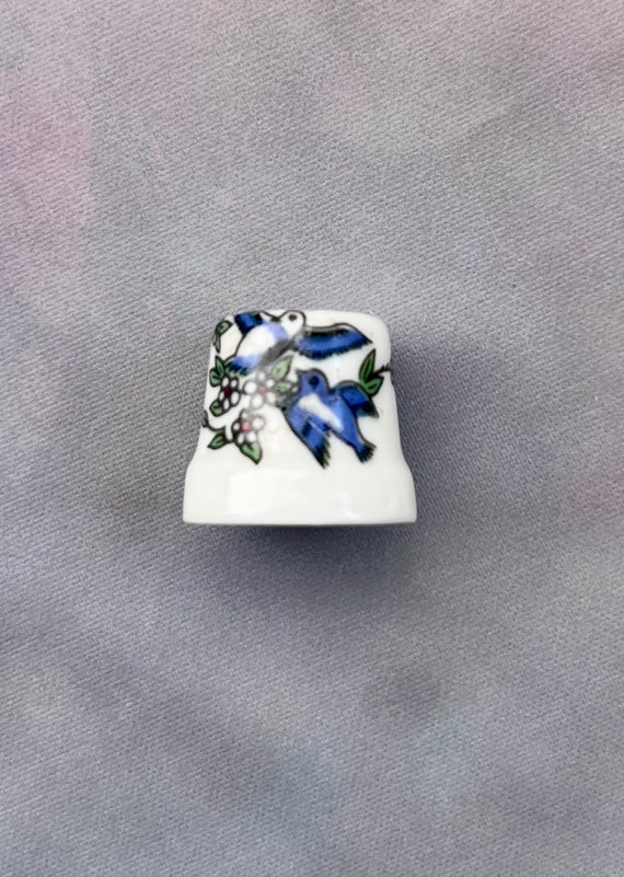 ヴィンテージオランダ指ぬき：6個セット、花と鳥のデザイン - Etsy 日本
