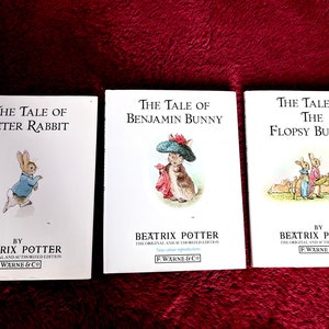 Vintage Beatrix Potter books, 1980s Beatrix Potter, Peter Rabbit, Flopsy Bunnies, Benjamin Bunny