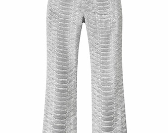 Jeans vintage Roberto Cavalli blu a squame di pesce, anni 2000, taglia M