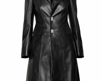 Escada Lamb Nappa Leather Coat - Vintage Escada Lambskin Jacket Size 38 (S)