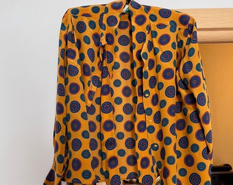 Celine vintage silk blouse size S
