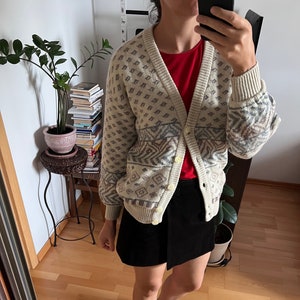 Escada Vintage Winter Strickjacke Größe S