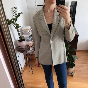Max Mara vintage stripped beige jacket size M