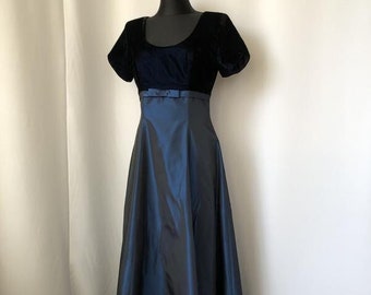 John Charles vintage festive long evening dress size M