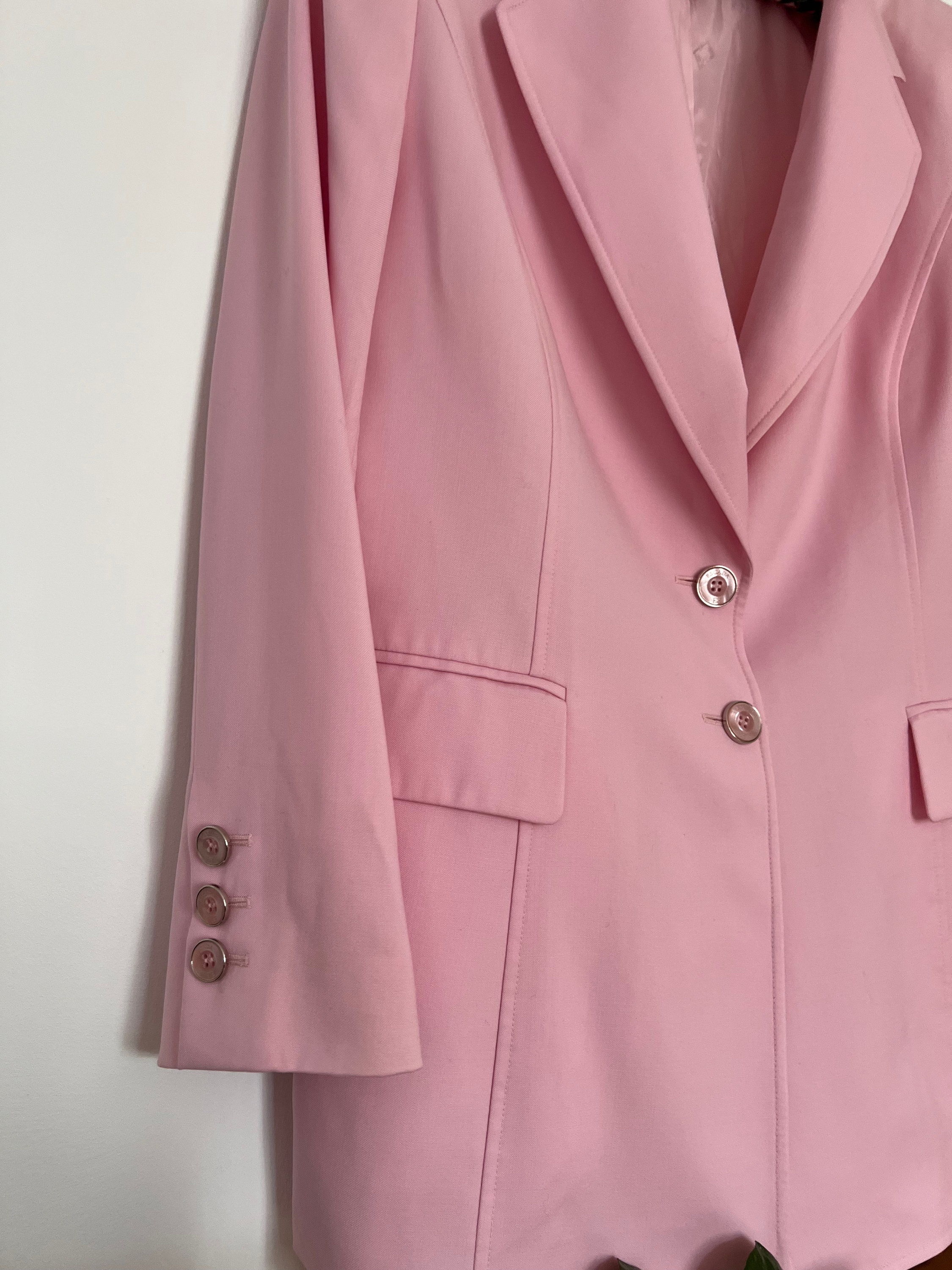 ESCADA MARGARETHA LEY ピンクジャケット ESCADA by Margaretha Ley Vintage Pink Blazer Jacket Size M-L - Etsy