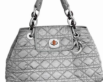 Vintage Christian Dior nylon leather bag