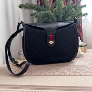 GUCCI vintage monogram black crossbody bag