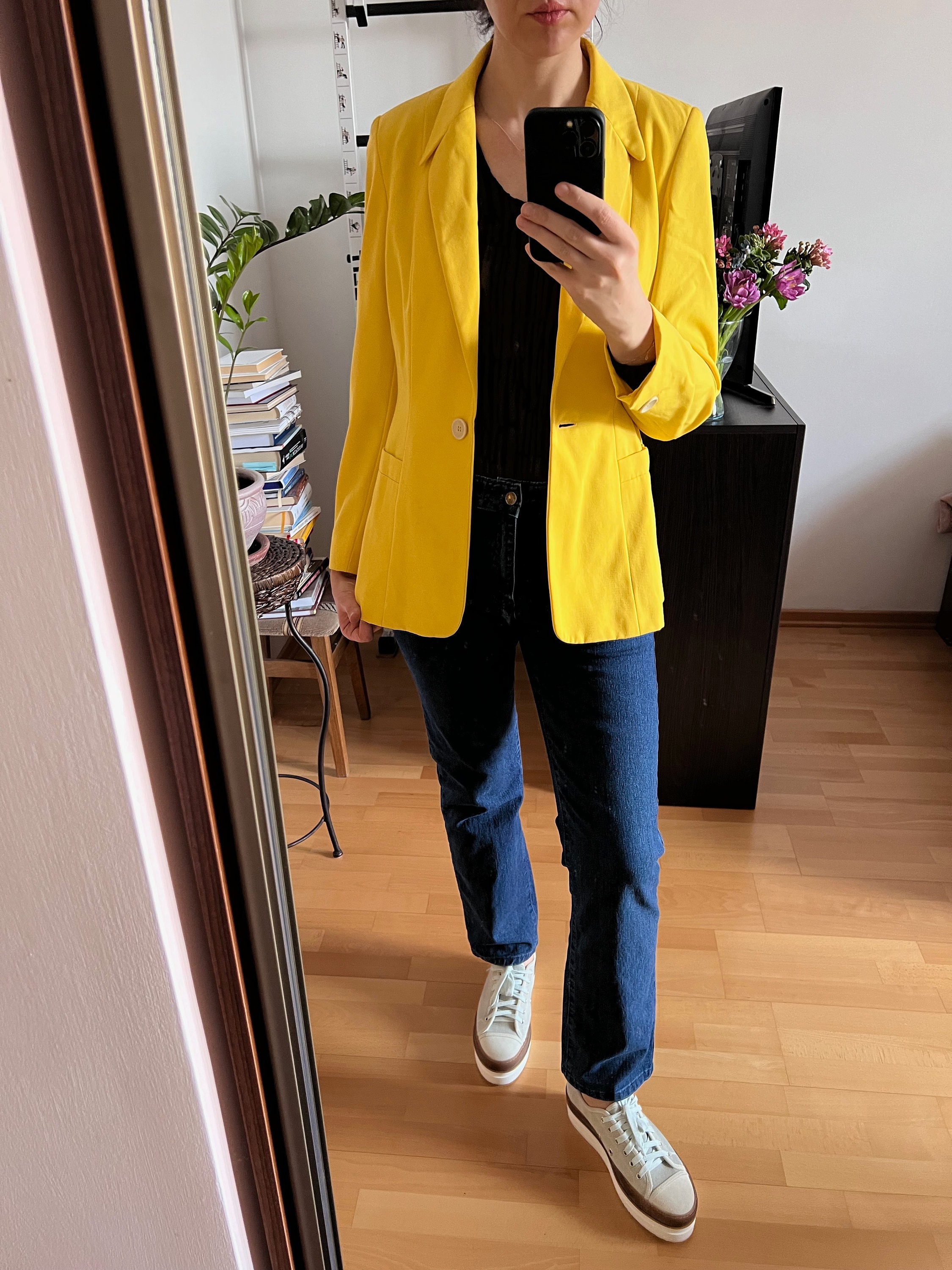 ESCADA by Margaretha Ley veste blazer jaune vintage taille M Etsy France