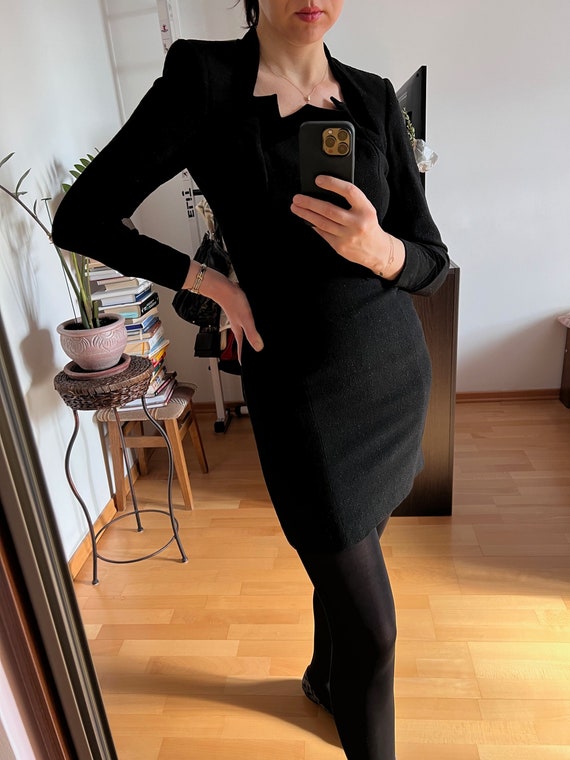 Escada black dress sale