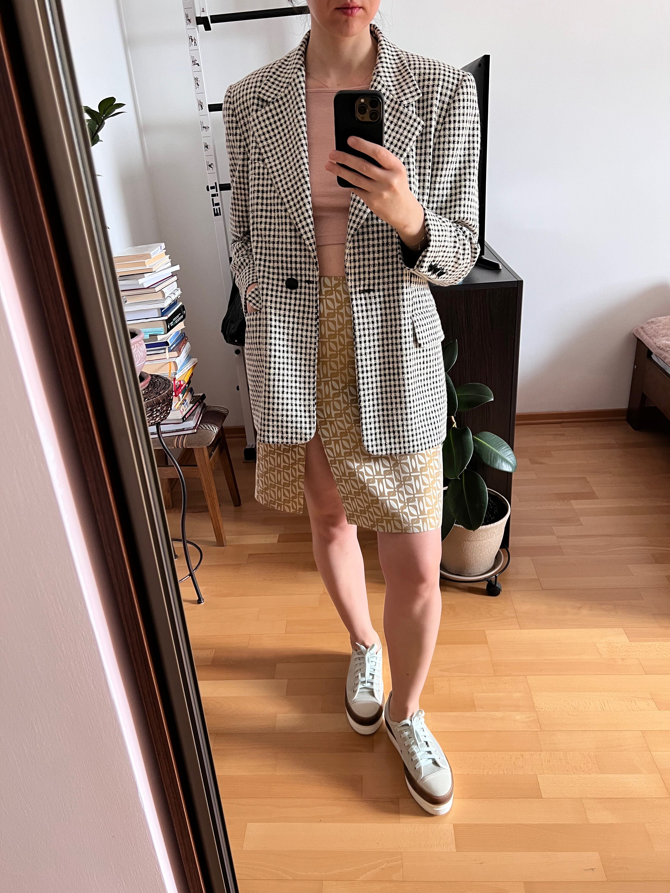 専用出品　Ｅscada レザージャケット　ヴィンテージ　M 黒、白 ESCADA by Margaretha Ley Vintage Black and White Jacket