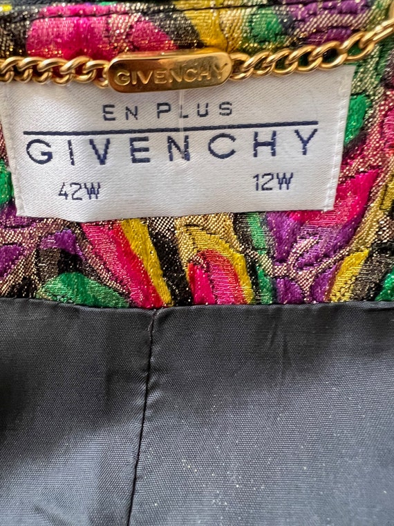 GIVENCHY en plus vintage rainbow jacket gold butt… - image 5